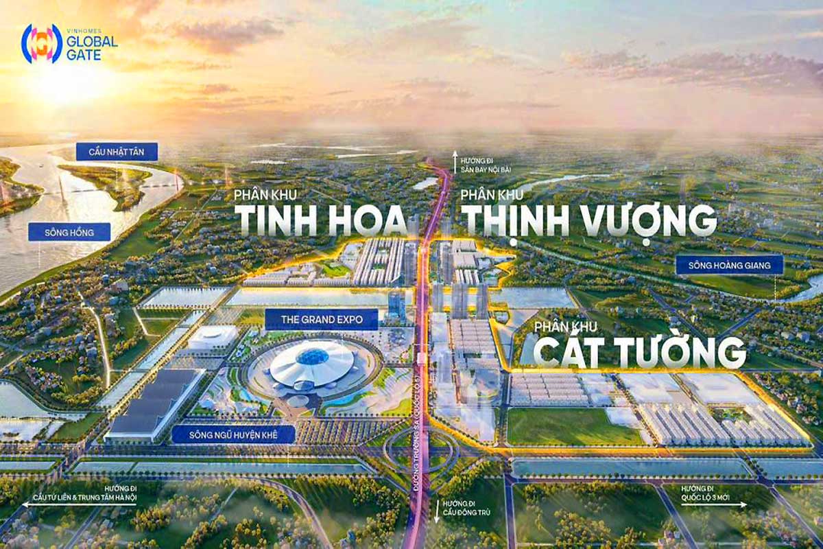 3 phân khu vinhome cổ loa